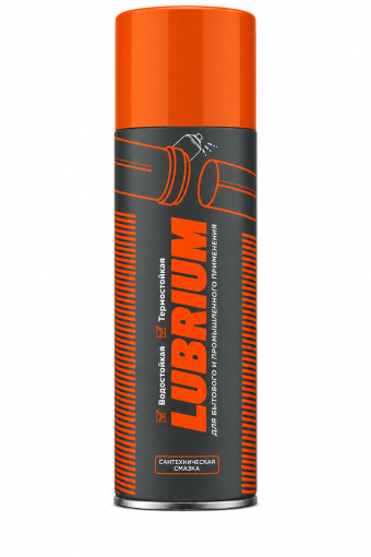 Сантехническая смазка Lubrium, баллон, аэрозоль, 400 мл