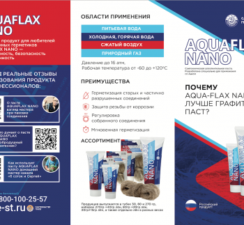 Новый POS-материал: лифлет AQUAFLAX NANO